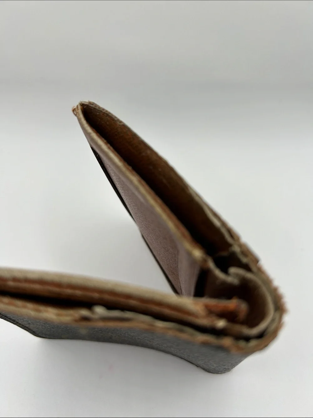Louis Vuitton Monogram Canvas Card Holder for Scrap Canvas Parts poor/fair